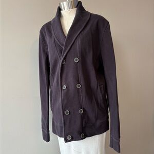 H&M Vintage Navy Peacoat Style Double-Breasted Jacket